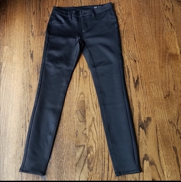 BLANK NYC Waxed Denim Black High Waisted Stretchy Spandex Long Legs Jeans sz.28 - Picture 9 of 9